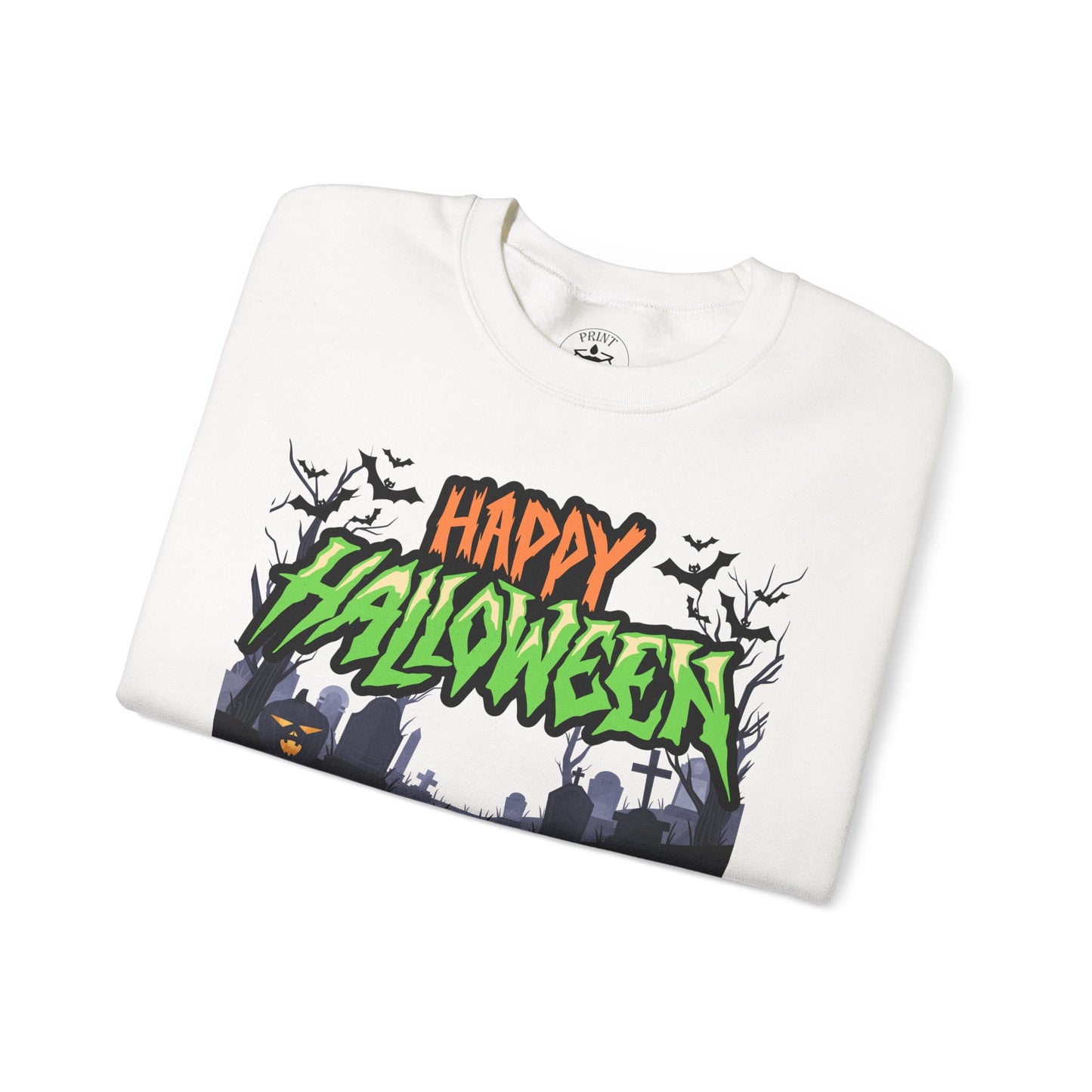 Happy Halloween Crewneck Sweatshirt, Halloween Apparel, Fall Fashion, [...]