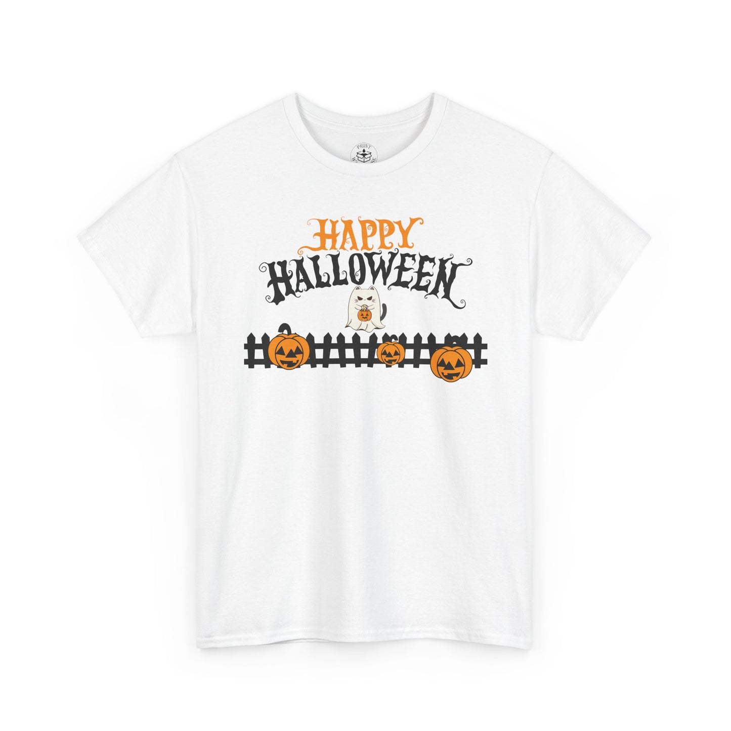 Halloween Unisex Cotton Tee, Halloween Shirt, Spooky Tee, Pumpkin T-Shirt, Fall Fashion, Halloween Costume