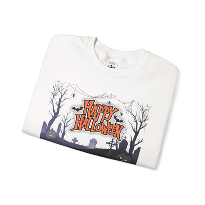 Halloween Crewneck Sweatshirt, Unisex Cozy Sweater, Fall Apparel, Spooky Season Outfit, Gift for Halloween Lovers