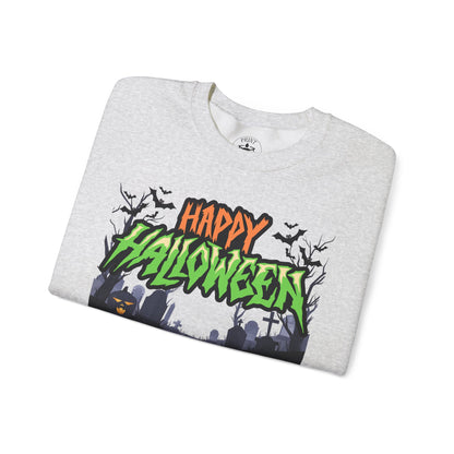 Happy Halloween Crewneck Sweatshirt, Halloween Apparel, Fall Fashion, [...]