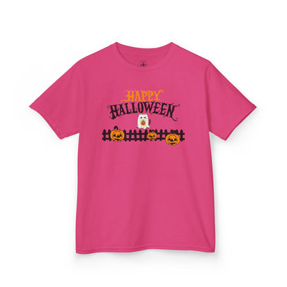 Happy Halloween Kids Tee, Halloween Shirt, Kids Cotton Tee, Trick or Treat Outfit, Festive Kids Apparel