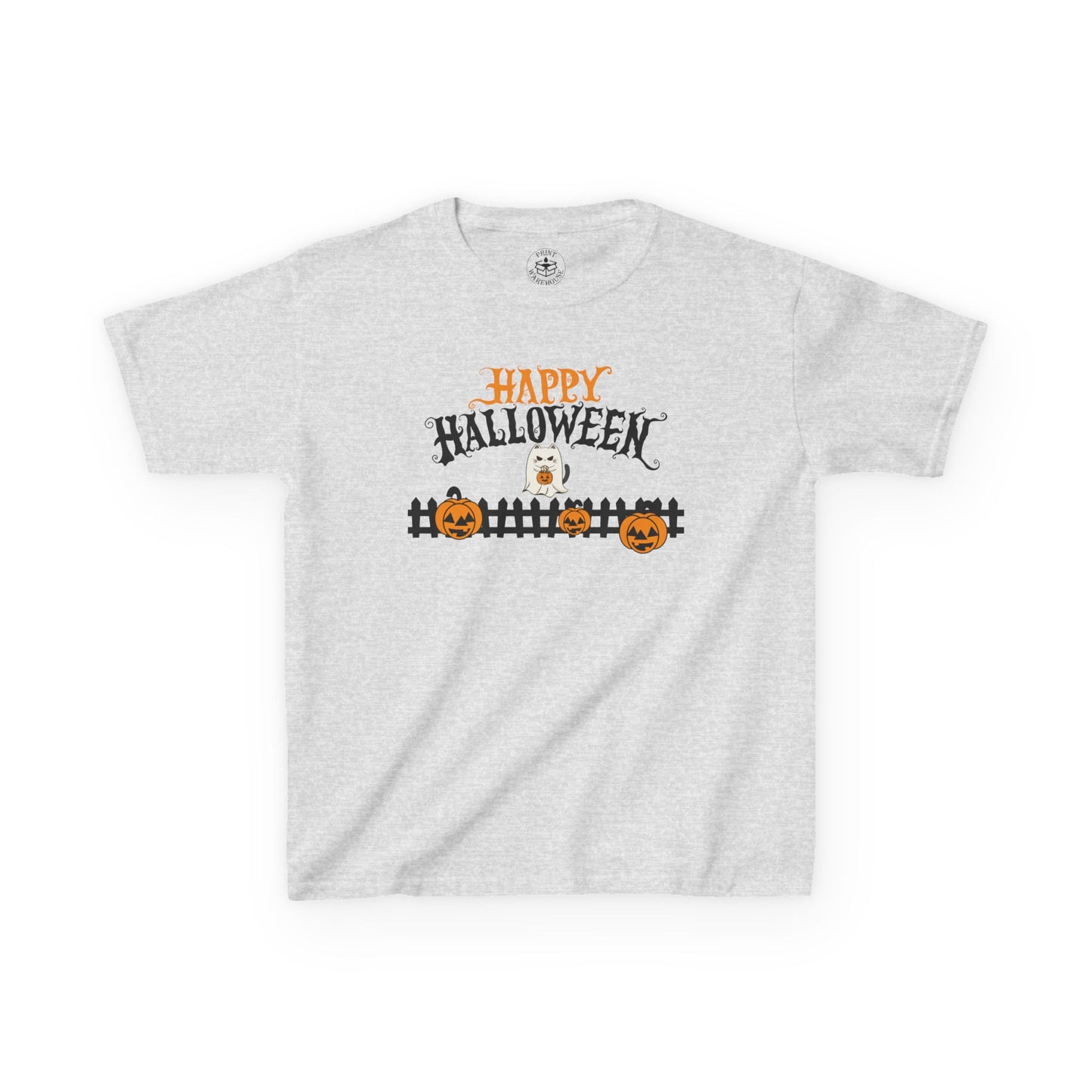 Happy Halloween Kids Tee, Halloween Shirt, Kids Cotton Tee, Trick or Treat Outfit, Festive Kids Apparel