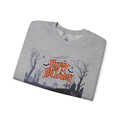 Halloween Crewneck Sweatshirt, Unisex Cozy Sweater, Fall Apparel, Spooky Season Outfit, Gift for Halloween Lovers