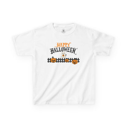 Happy Halloween Kids Tee, Halloween Shirt, Kids Cotton Tee, Trick or Treat Outfit, Festive Kids Apparel