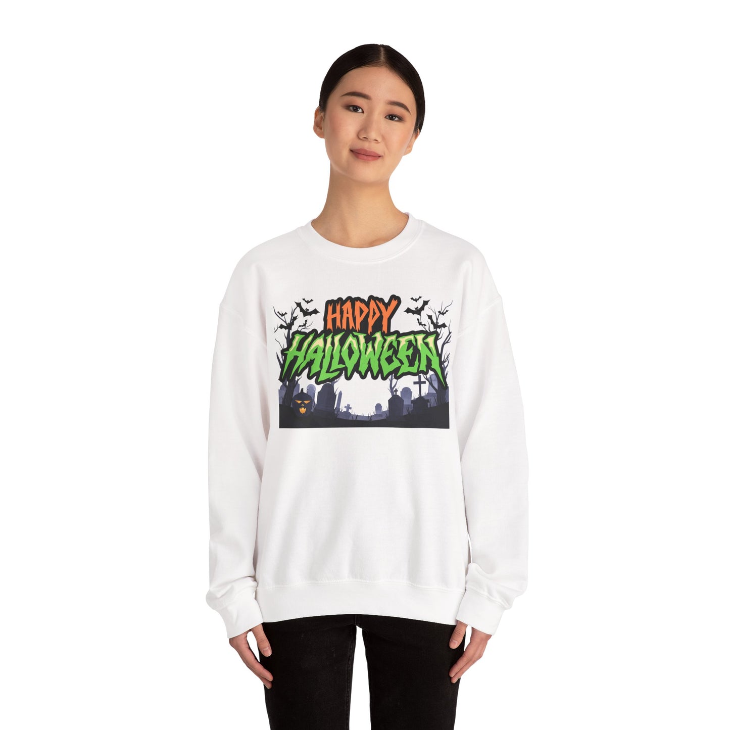 Happy Halloween Crewneck Sweatshirt, Halloween Apparel, Fall Fashion, [...]