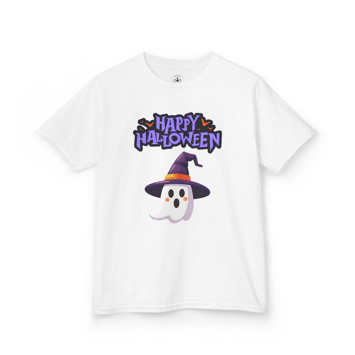 Halloween Kids Tee, Cute Ghost Shirt, Spooky Kids Clothing, Trick or Treat Tee
