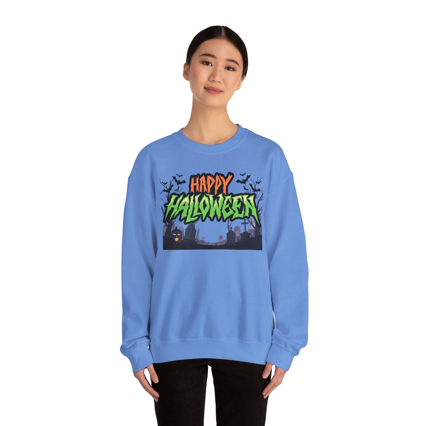 Happy Halloween Crewneck Sweatshirt, Halloween Apparel, Fall Fashion, [...]