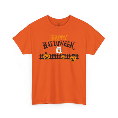 Halloween Unisex Cotton Tee, Halloween Shirt, Spooky Tee, Pumpkin T-Shirt, Fall Fashion, Halloween Costume