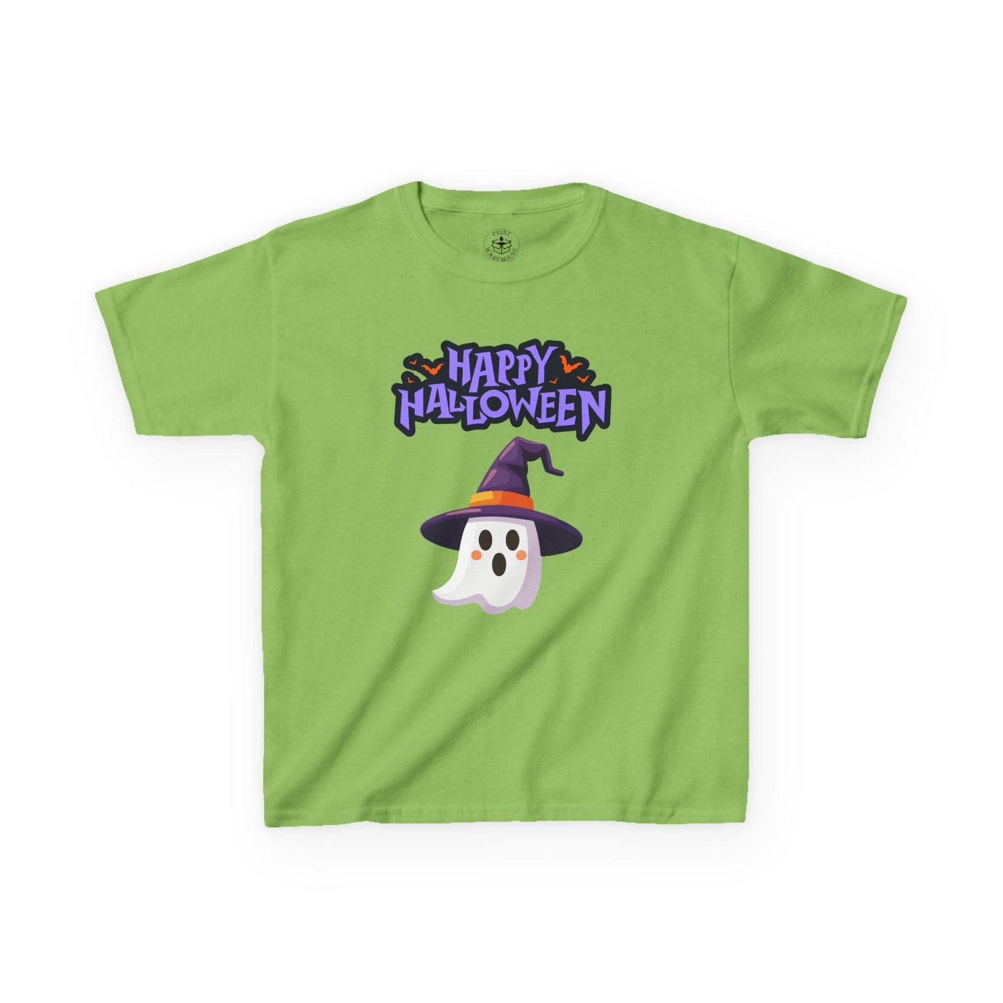 Halloween Kids Tee, Cute Ghost Shirt, Spooky Kids Clothing, Trick or Treat Tee