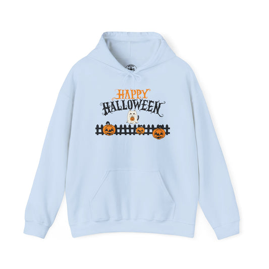 Halloween Hooded Pullover Sweatshirt | Unisex Fleece, Cozy Fall Apparel