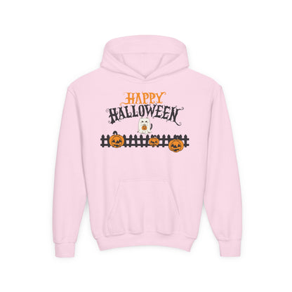 Halloween Youth Hoodie Sweatshirt, Spooky Season Clothing, Trick or Treat Outfit